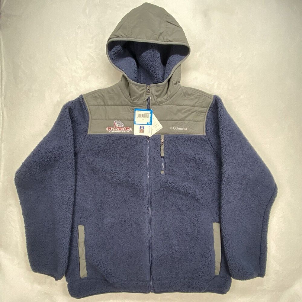 Gonzaga University Columbia Jacket Men's Large Mountain Side Shearling Fleece